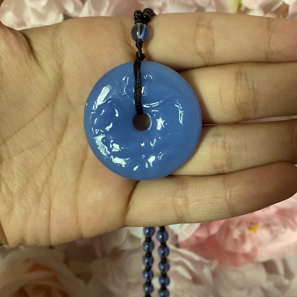 Blue and Black Necklace